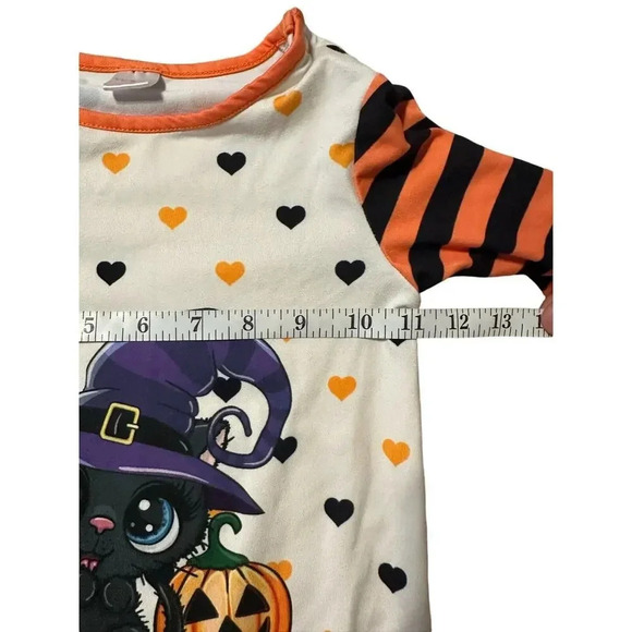 Penelope Plum One-piece Halloween Outfit Size 3T Ruffle Girls Toddler Pajamas - Picture 5 of 6